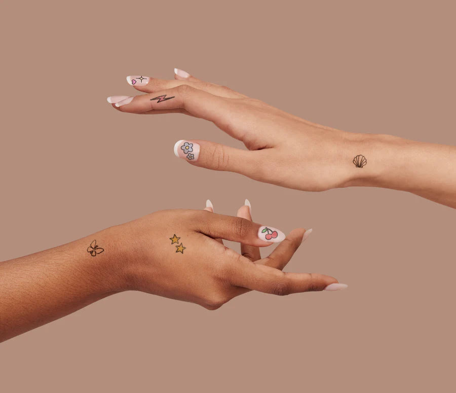 Pastel Magic Nail Art Tattoo