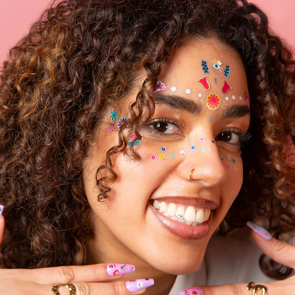 Flower Face Stickers