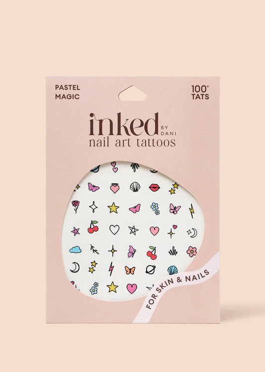 Pastel Magic Nail Art Húðflúr