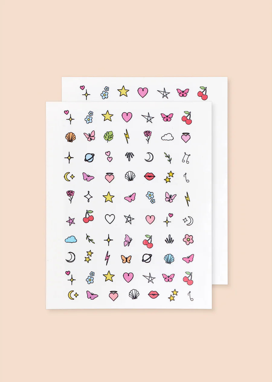 Pastel Magic Nail Art Tattoo