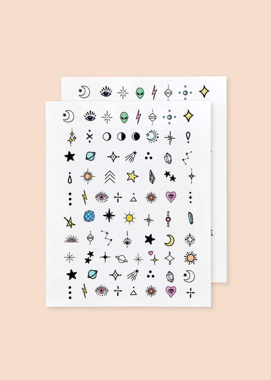 Stellar Nail Art Húðflúr