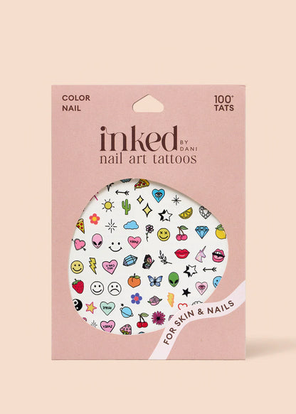 Color Nail Art Húðflúr