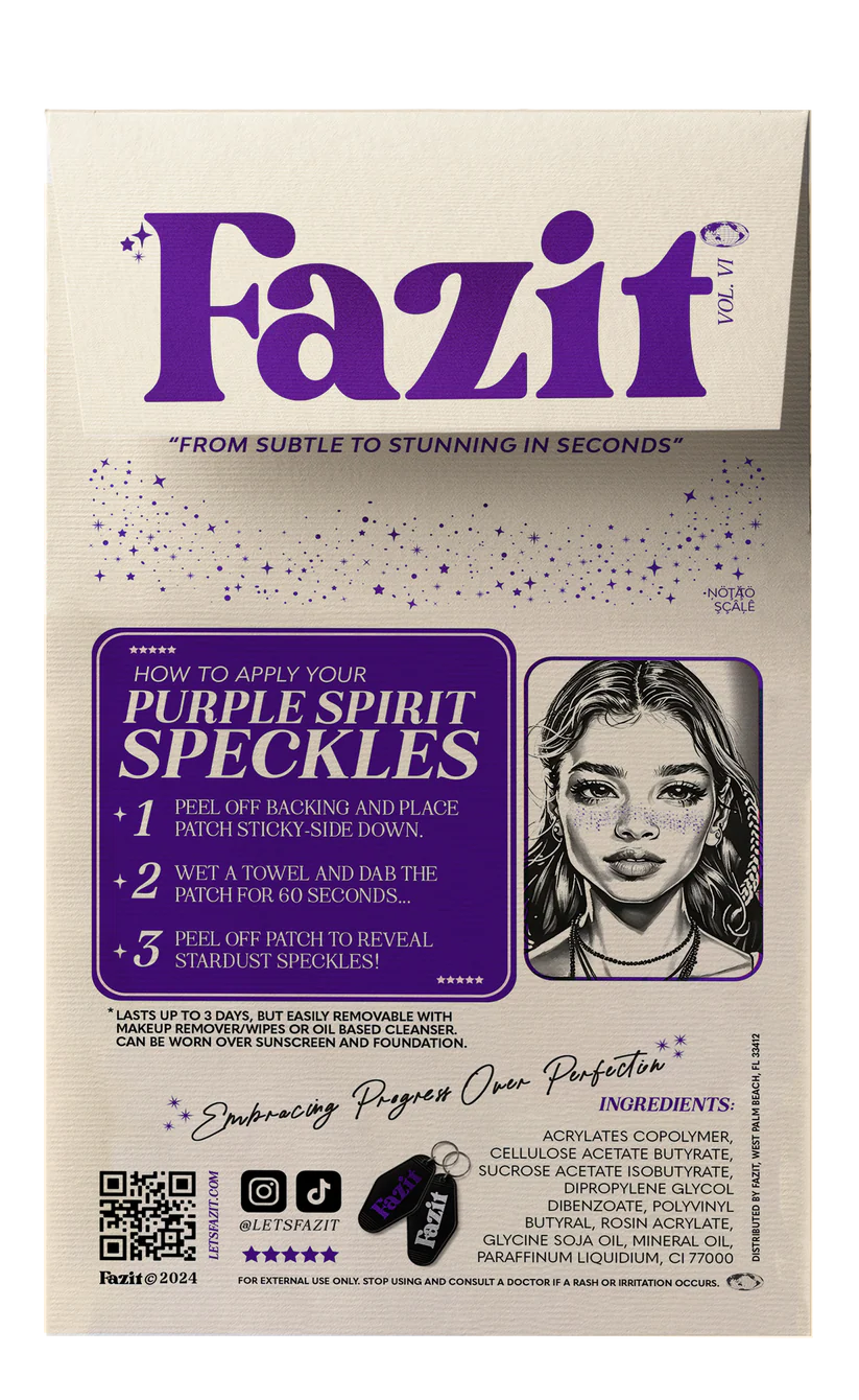 Fjólubláar Spirit Freknur