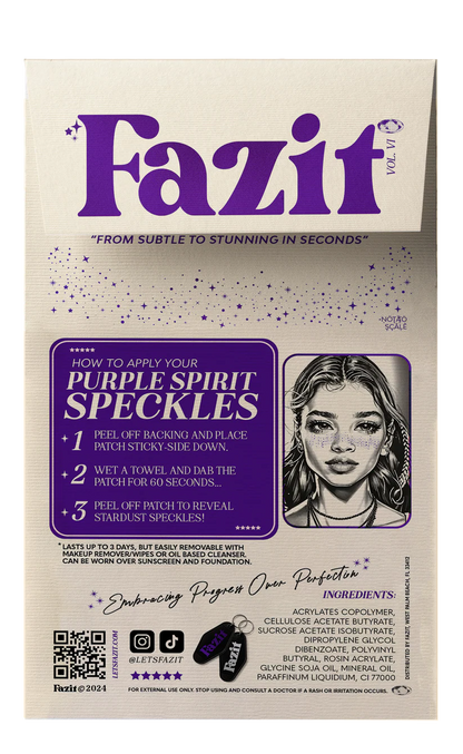 Fjólubláar Spirit Freknur