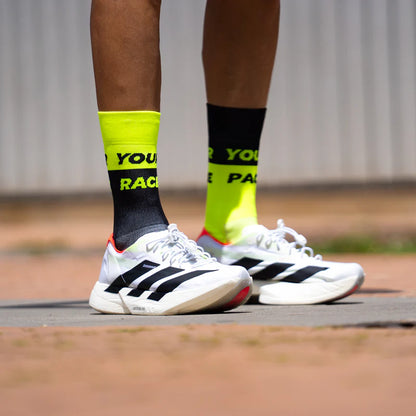 Race Pace - Hlaupasokkar - Gulur