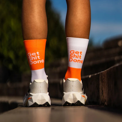 Get Shit Done - Hlaupasokkar - Appelsínugulur