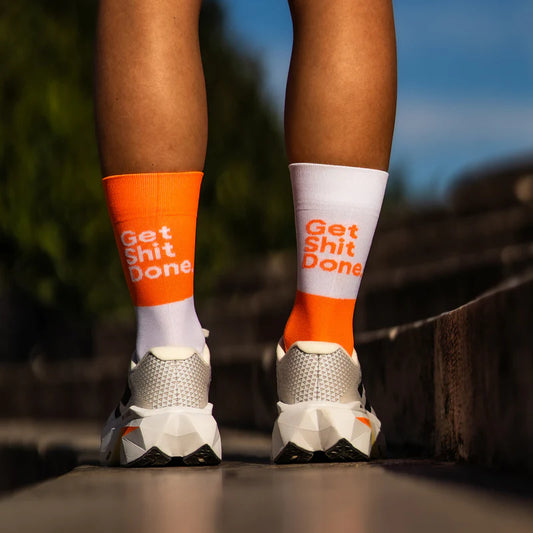 Get Shit Done - Hlaupasokkar - Appelsínugulur
